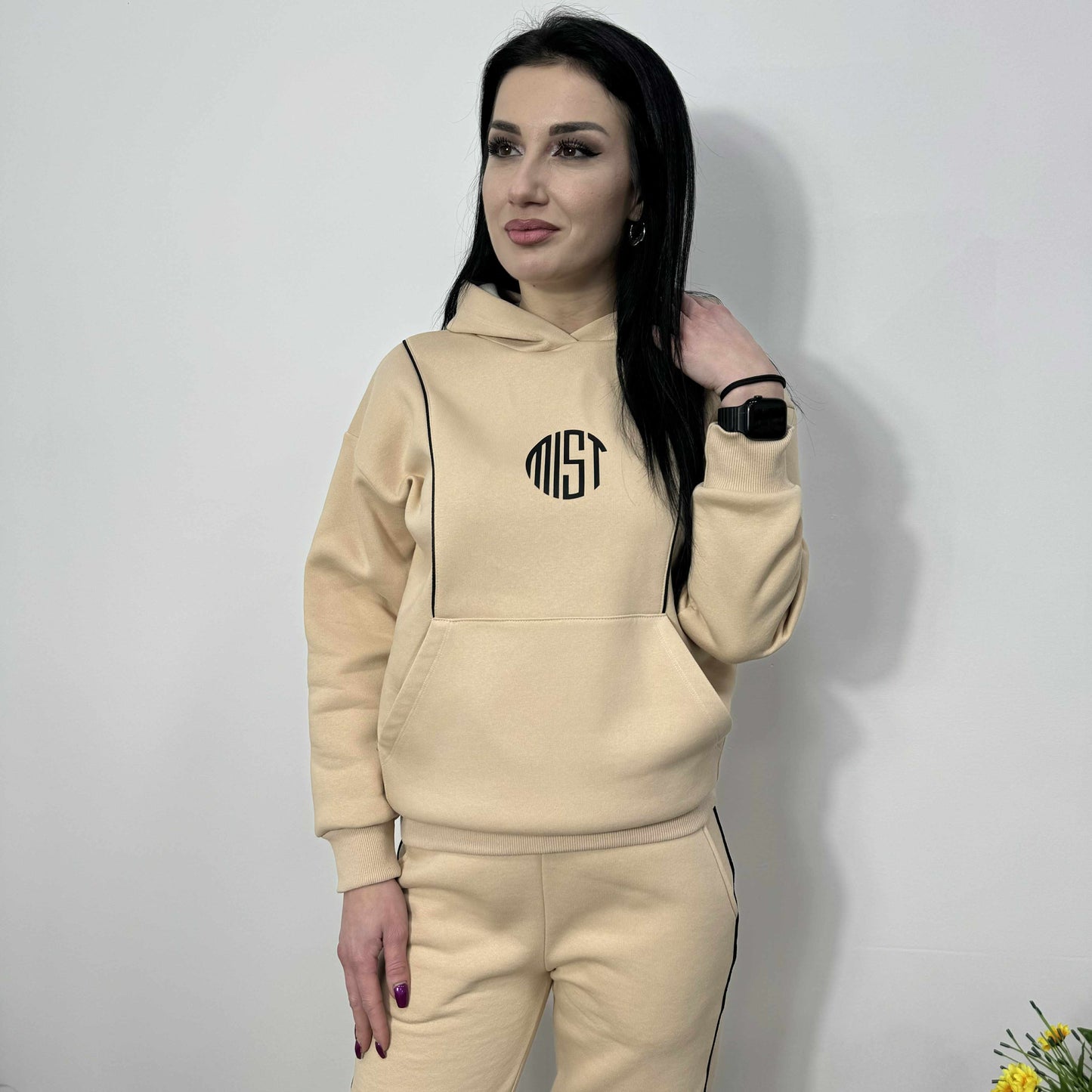 Модерен комплект Лили до 3XL Бежов Сахара