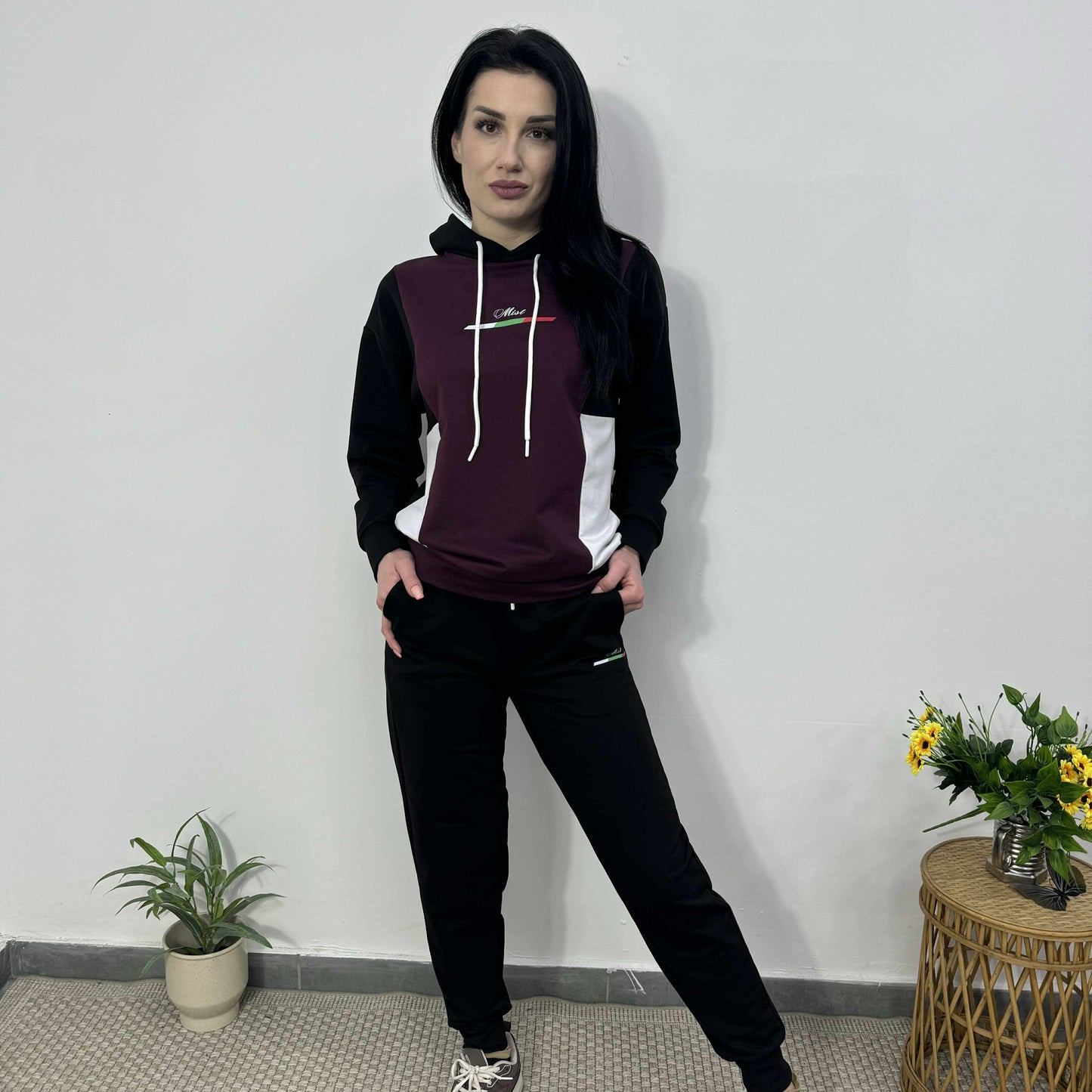 Български памучен комплект „София“ – Премиум комфорт Бордо