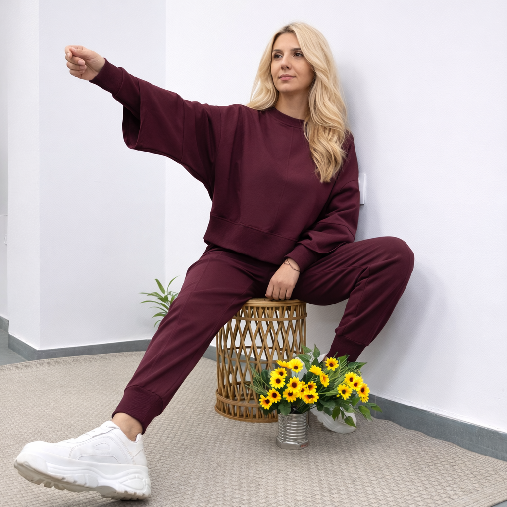 Модерен комплект Рая цвят Бордо