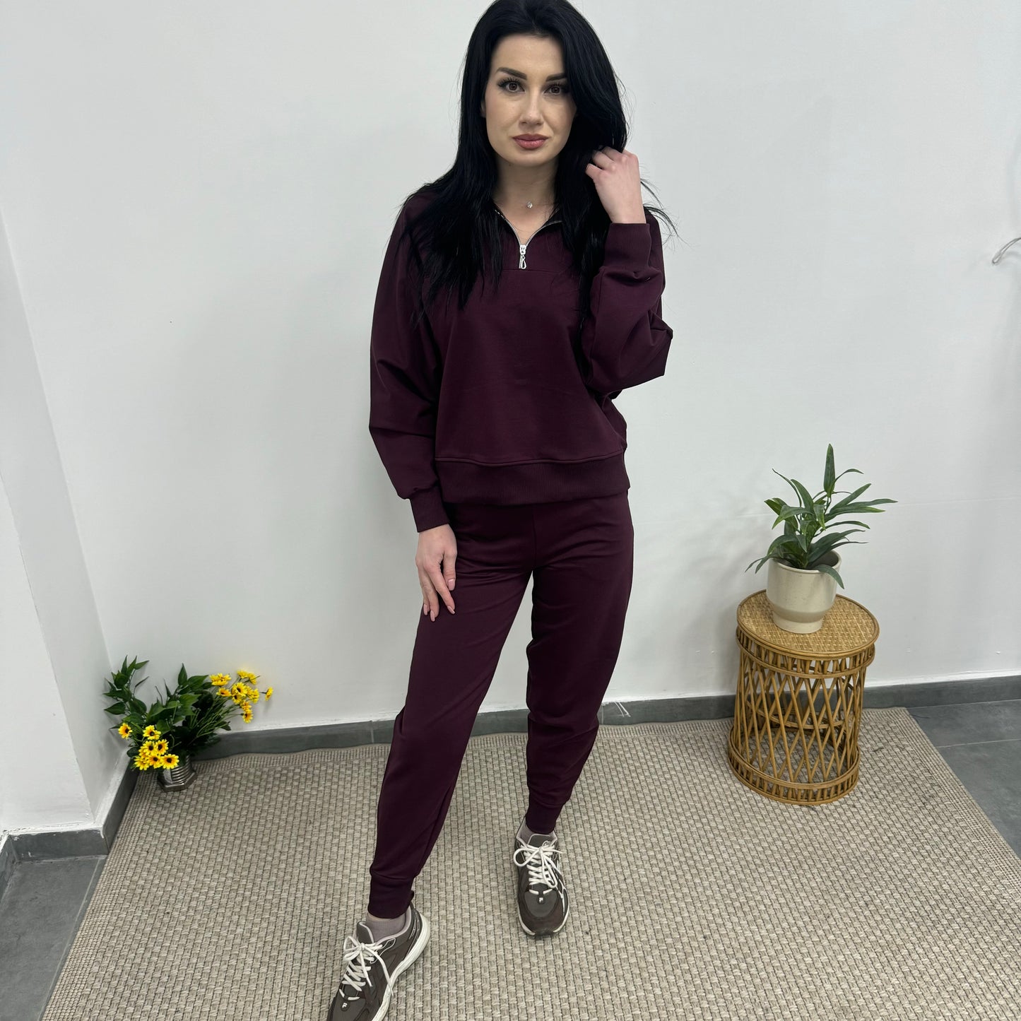 Модерен комплект Милена Burgundy