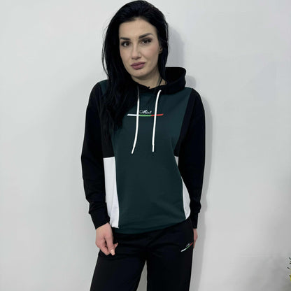 Български памучен комплект „София“ – Премиум комфорт тъмнозелен