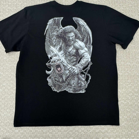 Мъжка тениска черна "BATTLE"