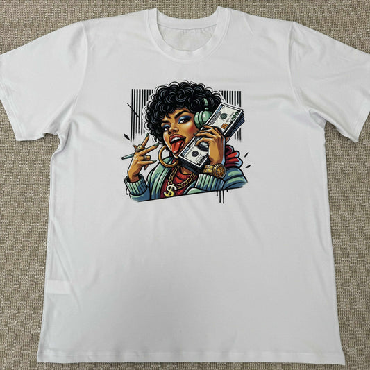 Мъжка тениска бяла "WOMAN"