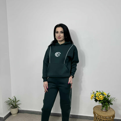 Български комплект Лили до 3XL тъмнозелен