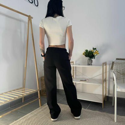 Спортно-елегантно долнище МИСТ - черен