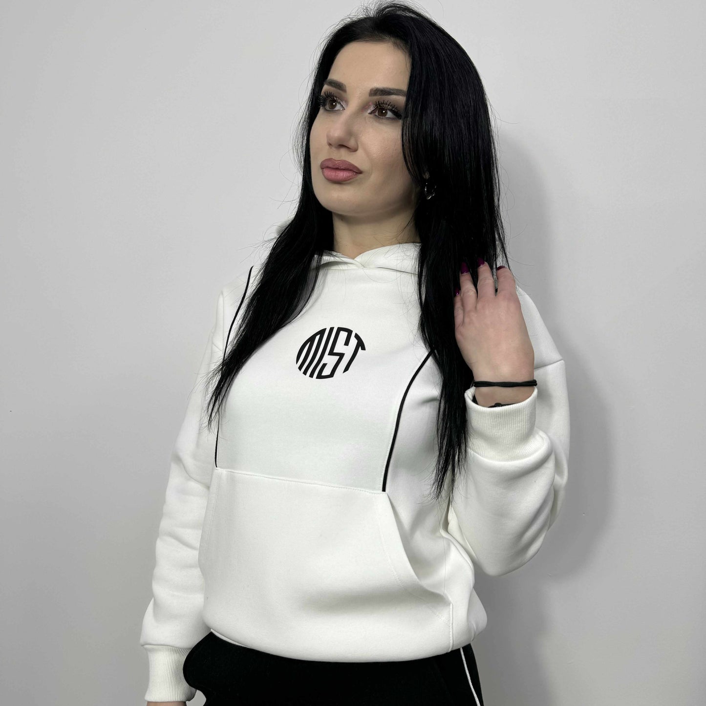 Български комплект Лили до 3XL Бял