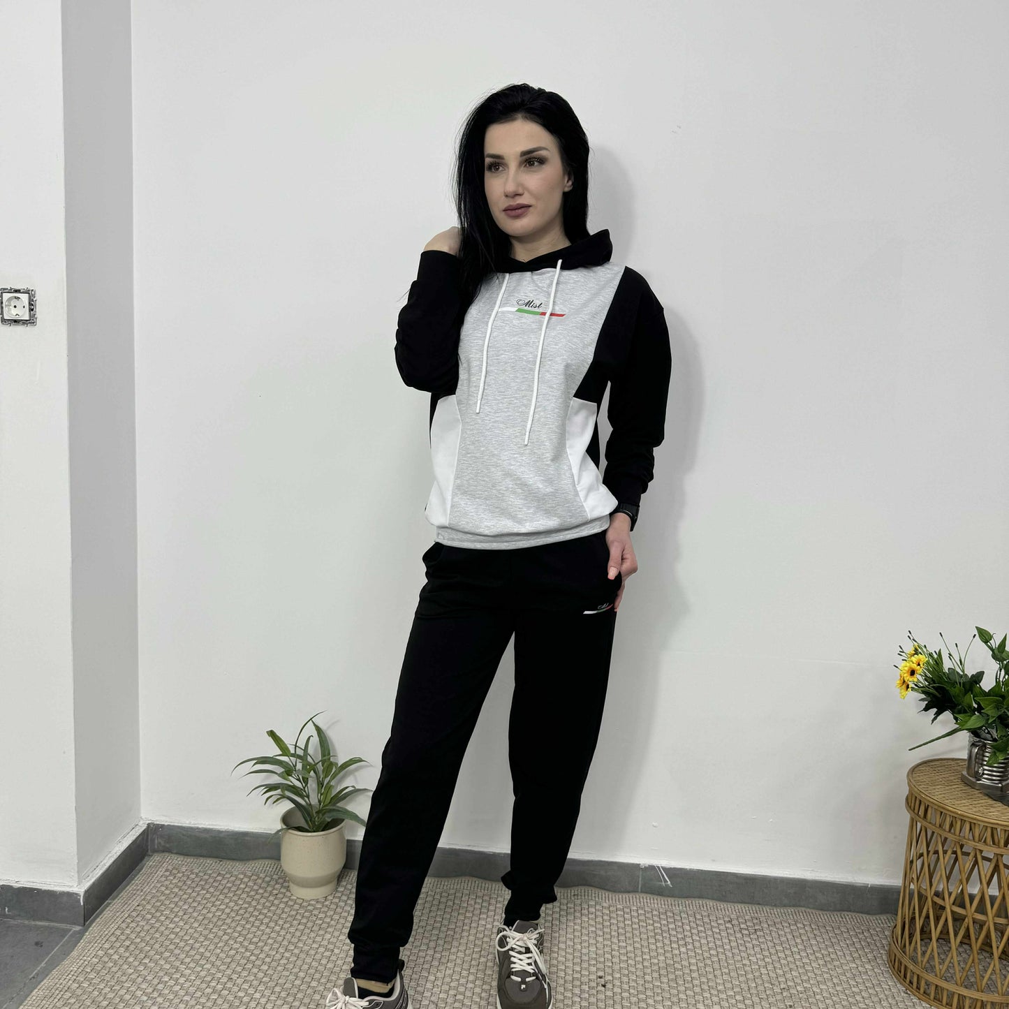 Български памучен комплект „София“ – Премиум комфорт сив