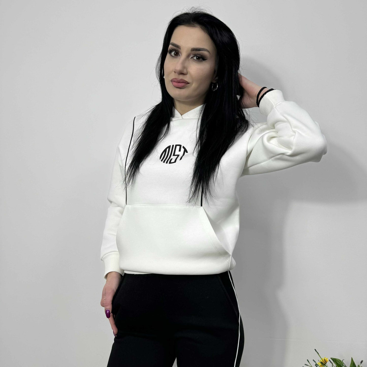 Български комплект Лили до 3XL Бял