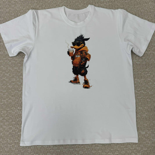 Мъжка тениска бяла "DUFFY DUCK"