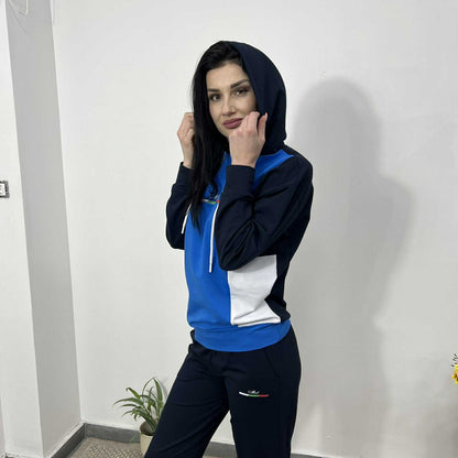 Български памучен комплект „София“ – Премиум комфорт син