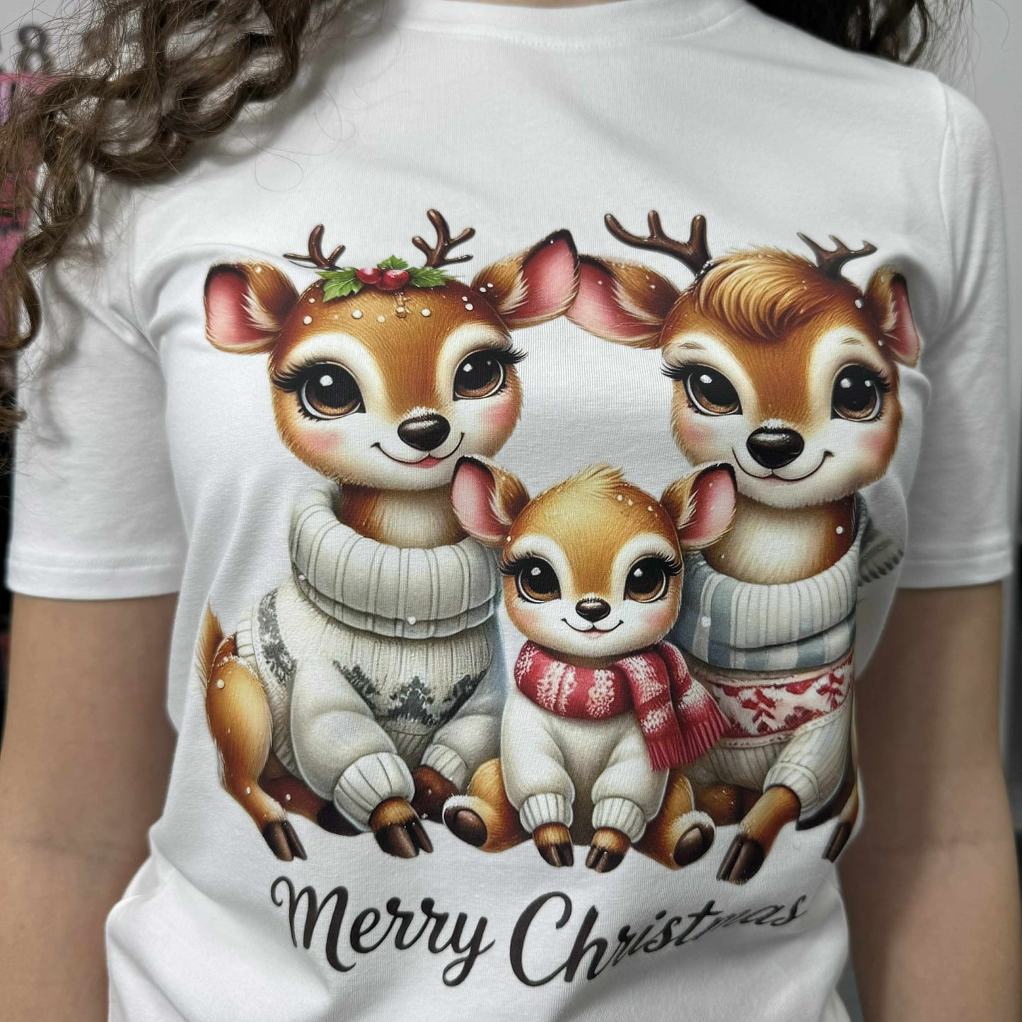 Дамска тениска Deer family