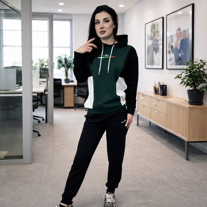 Български памучен комплект „София“ – Премиум комфорт тъмнозелен