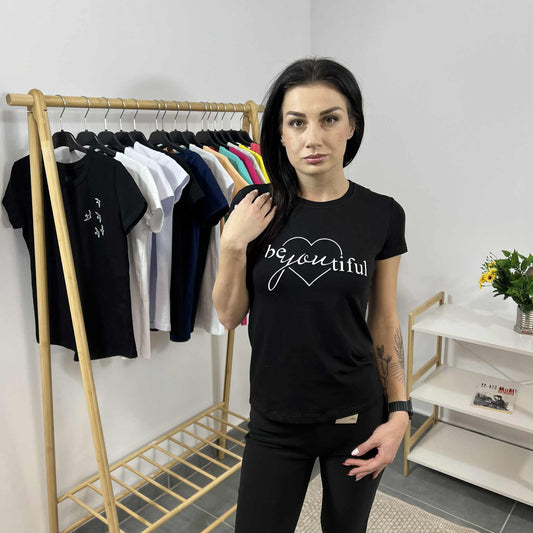 Дамска тениска Beautiful черна
