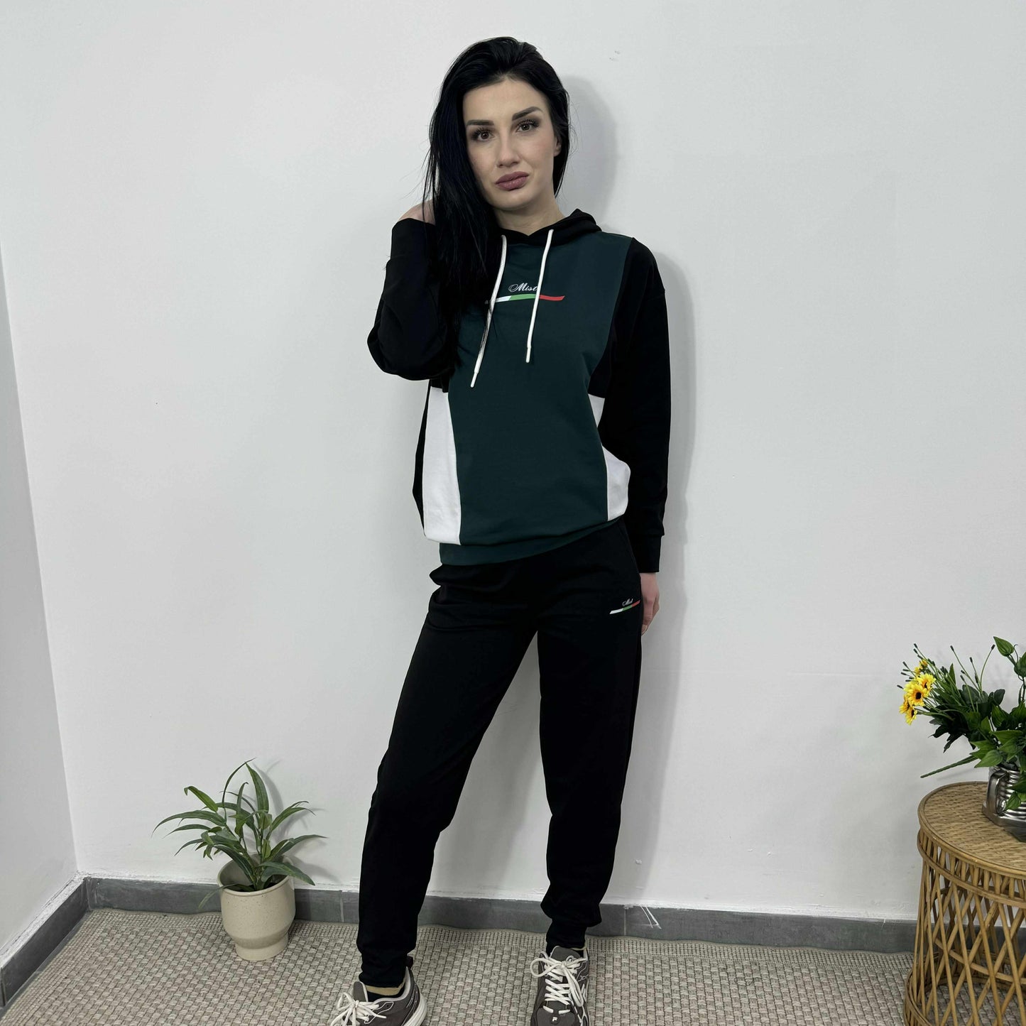 Български памучен комплект „София“ – Премиум комфорт тъмнозелен