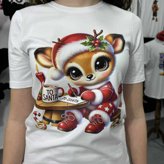 Дамска тениска Deer to Santa