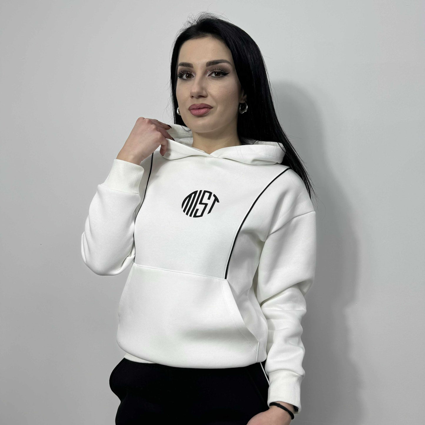 Български комплект Лили до 3XL Бял