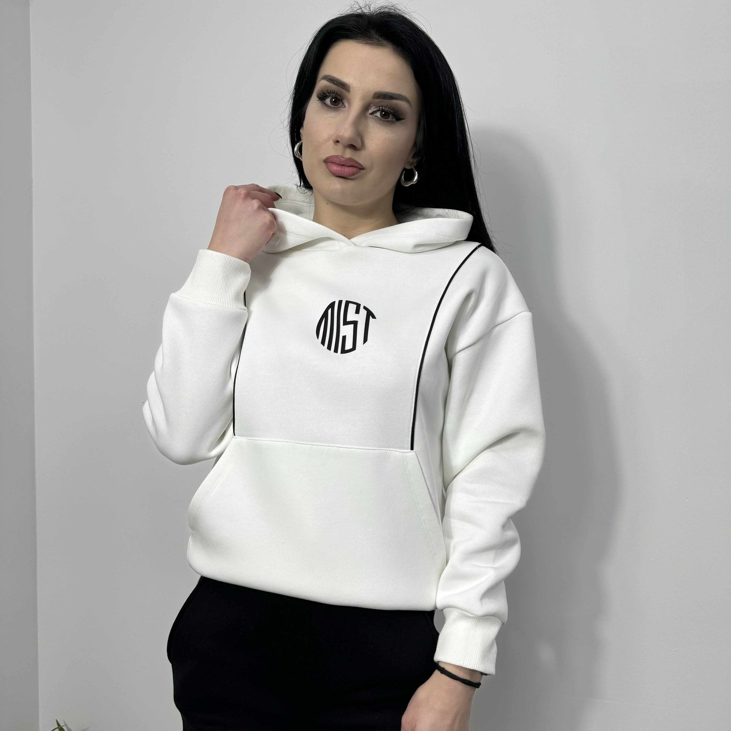 Български комплект Лили до 3XL Бял