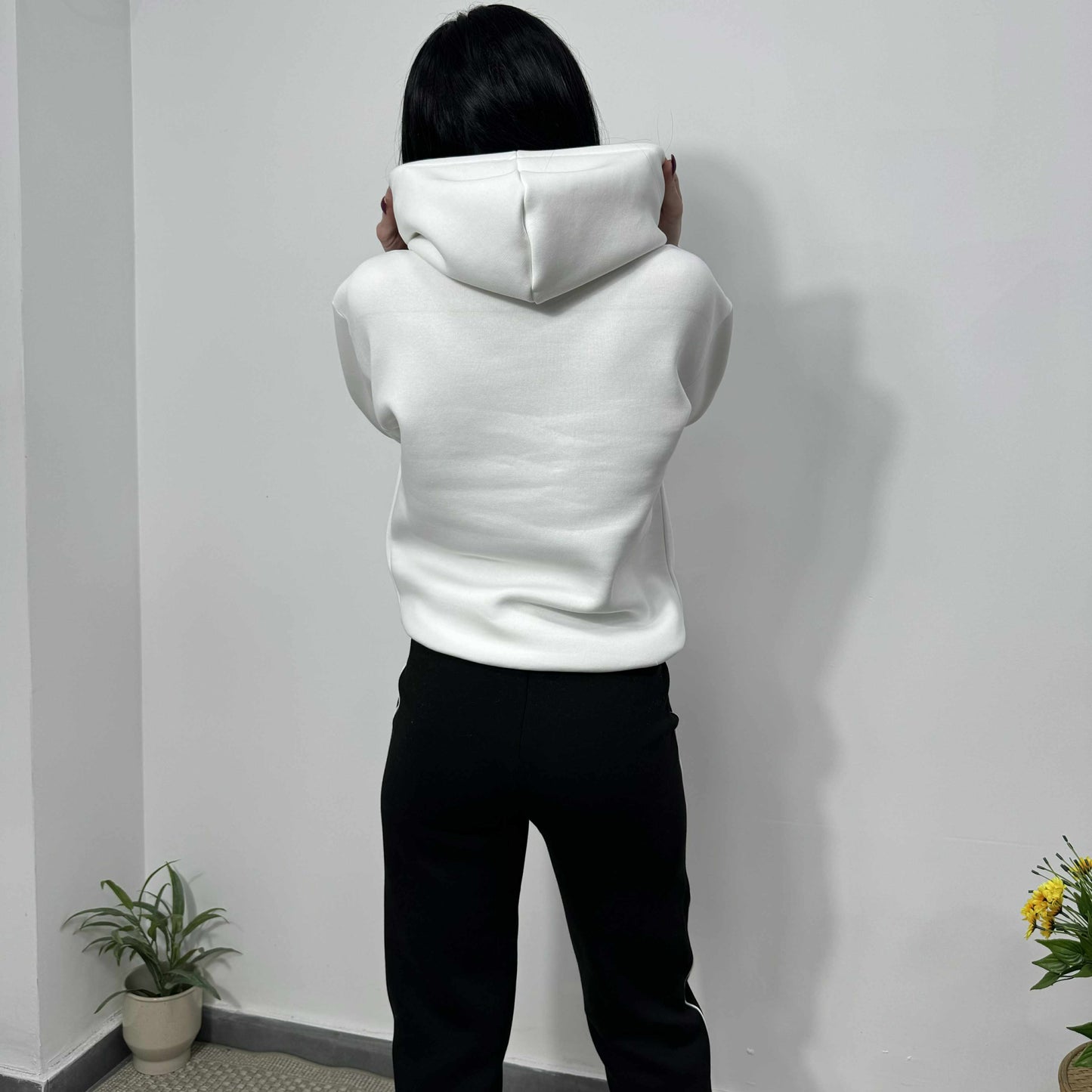 Български комплект Лили до 3XL Бял