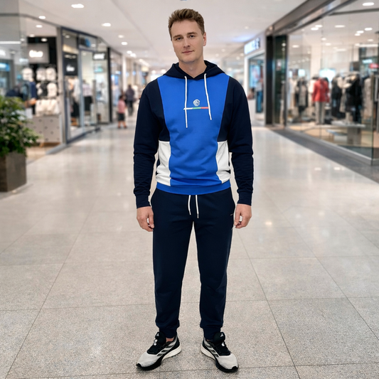 Български памучен комплект „Томи“ – Премиум комфорт син