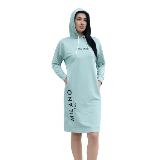 Модерна рокля Milano by Mist светло синя