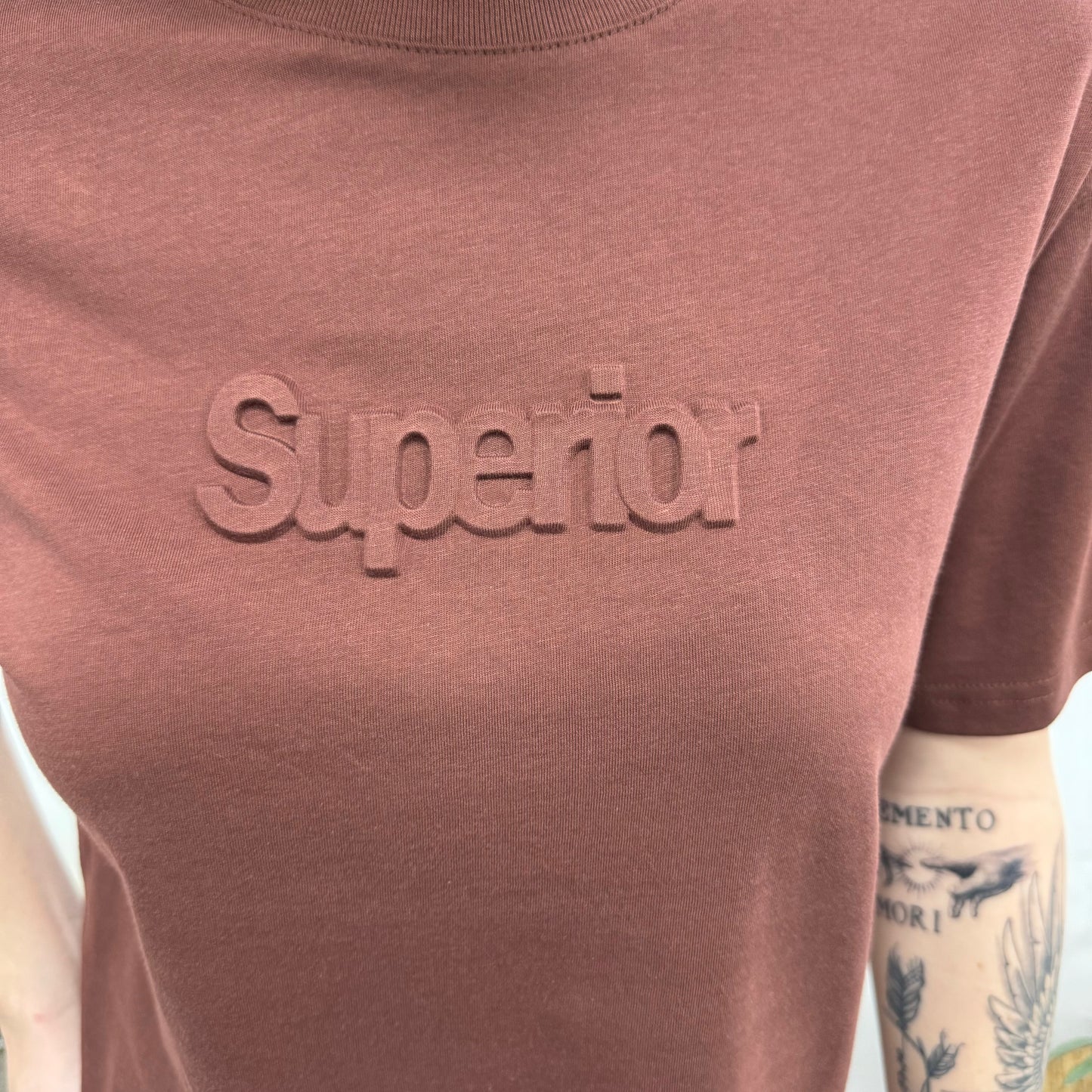 Памучна тениска Superior кафява