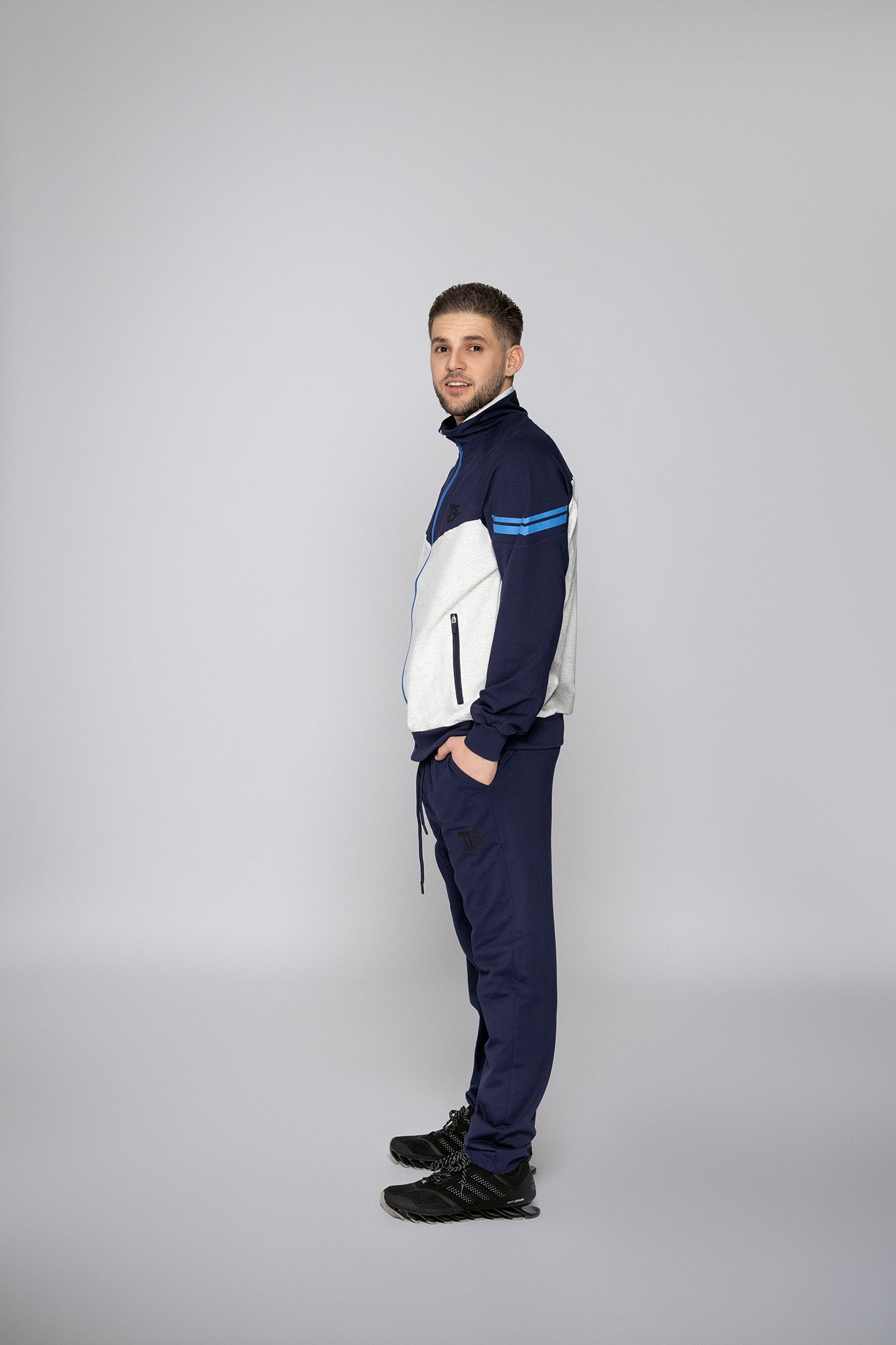 Мъжки спортен екип Милен TSB2А син Fit