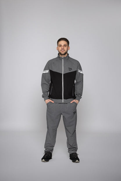 Мъжки спортен екип Милен TSB2А сив Fit