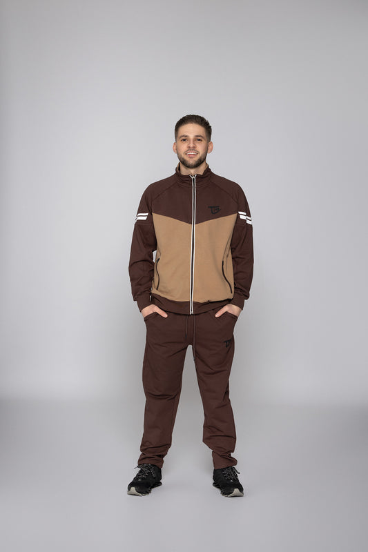 Мъжки спортен екип Милен TSB2А кафяв Fit