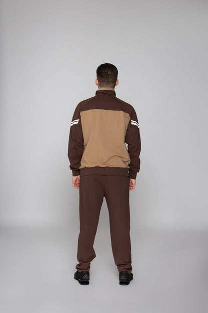 Мъжки спортен екип Милен TSB2А кафяв Fit