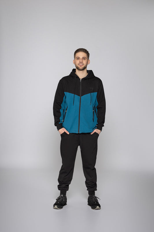 Мъжки спортен екип Ивайло TSB11B син Fit