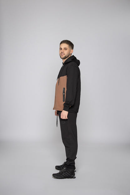 Мъжки спортен екип Ивайло TSB11B кафяв Fit