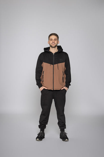 Мъжки спортен екип Ивайло TSB11B кафяв Fit