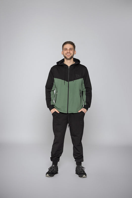 Мъжки спортен екип Ивайло TSB11А зелен Fit