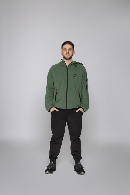 Мъжки спортен екип Иван TSB7B зелен Fit