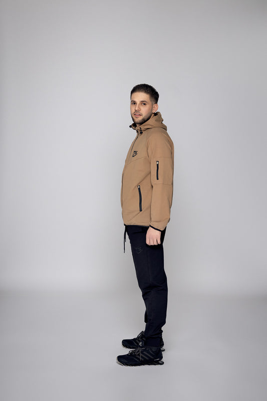 Мъжки спортен екип Иван TSB7B кафяв  Fit