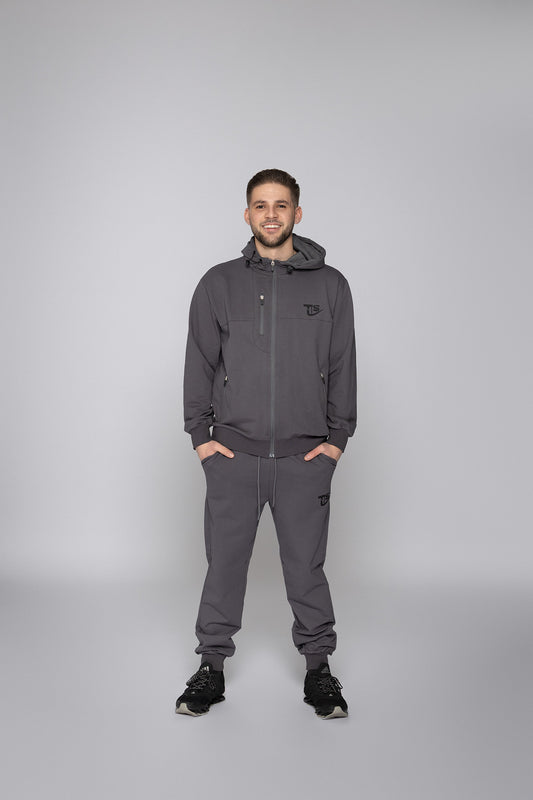 Мъжки спортен екип Добри TSB9А сив Fit