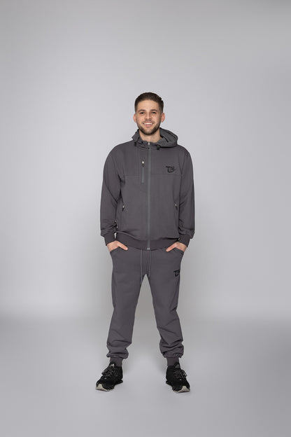 Мъжки спортен екип Добри TSB9А сив Fit