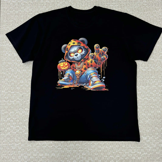 Мъжка тениска черна "TEDDY HALLOWEEN"