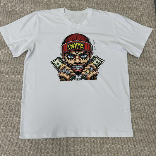 Мъжка тениска бяла "VNATME"