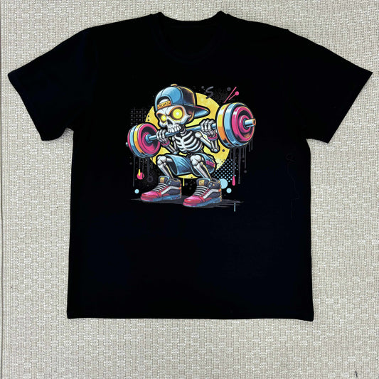 Мъжка тениска черна "SKELETON"