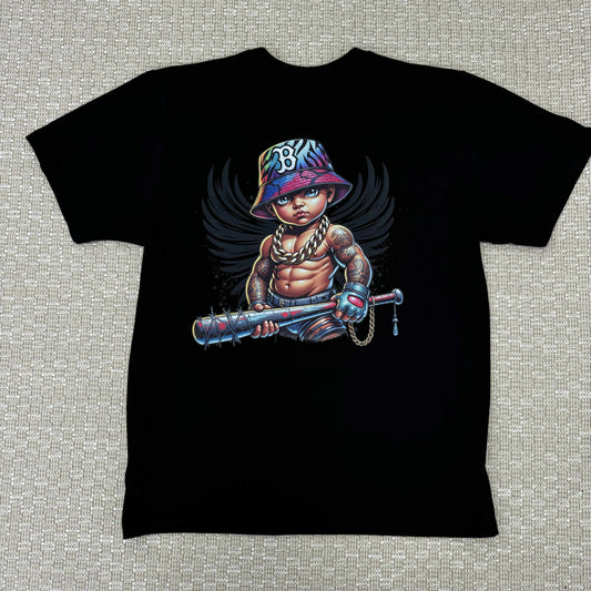 Мъжка тениска черна "GANGSTA B"